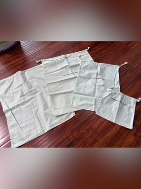 Set of OFF-WHITE Light Mint Drawstring Dust Bags